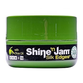 AmPro Shine-N-Jam Silk Edges Gel, 2.25 Oz