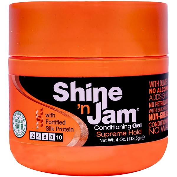 AmPro Shine-N-Jam Supreme Hold Gel, Large, 8 oz