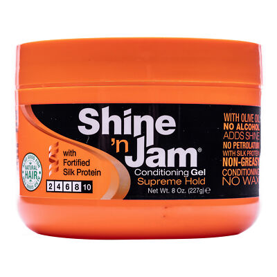 AmPro Shine-N-Jam Supreme Hold Gel, Large, 8 oz