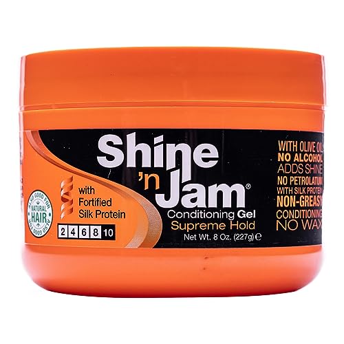 AmPro Shine-N-Jam Supreme Hold Gel, Large, 8 oz
