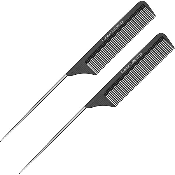 Anti Static Carbon Rat Tail Comb by Brittny