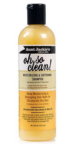 Aunt Jackie's Oh So Clean Shampoo 355ml Moisturising & Softening
