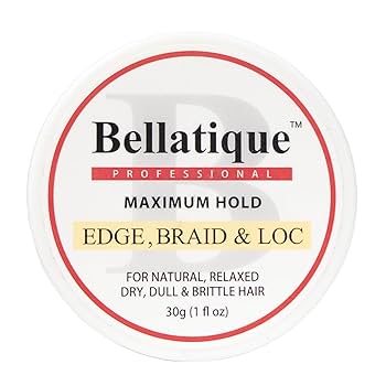 BELLATIQUE Edge Control & Braiding Gel, Maximum Hold 4 Oz
