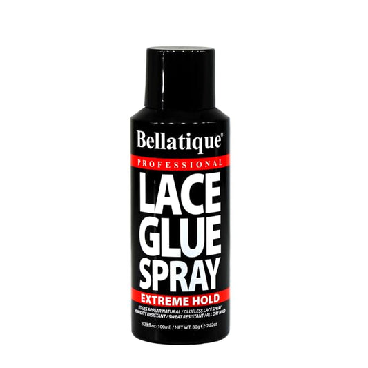 BELLATIQUE Lace Glue Spray 4.06 Oz - Extreme Hold, Flake Free