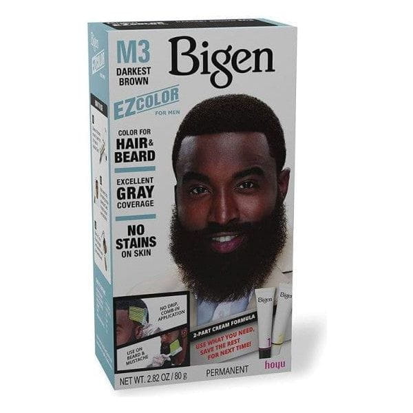 Bigen EZ Color M3 Darkest Brown for Men, 2.82 Oz