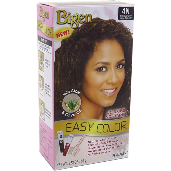 Bigen Easy Color Hair Dye Natural Black with Aloe, Olive Oil