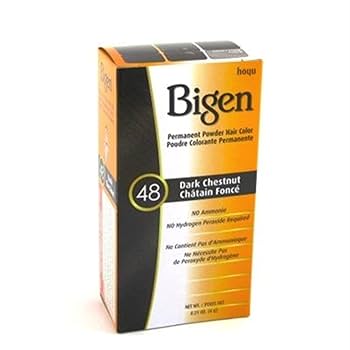 Bigen Hair Color Powder, 48 Dark Chestnut 0.21oz