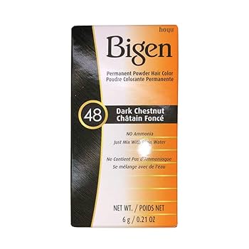 Bigen Hair Color Powder, 48 Dark Chestnut 0.21oz