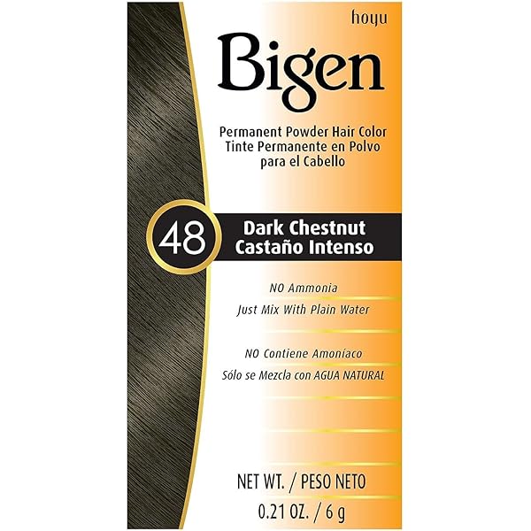 Bigen Hair Color Powder, 48 Dark Chestnut 0.21oz