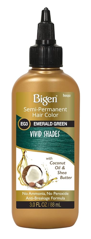 Bigen Lime Green Semi-Permanent Hair Color, 3 Fl Oz