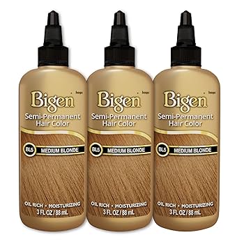 Bigen Medium Blonde Semi Permanent Hair Color, 3 Fl Oz