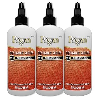 Bigen Orange Flame Semi-Permanent Hair Color, 3 Fl Oz