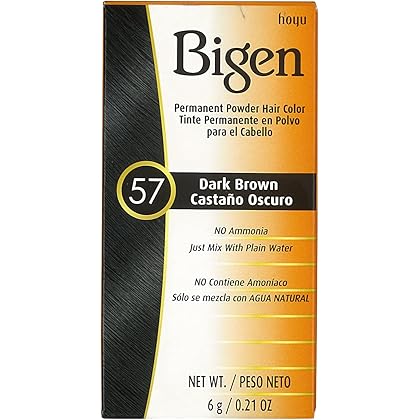 Bigen Permanent Powder Hair Color 57 Dark Brown