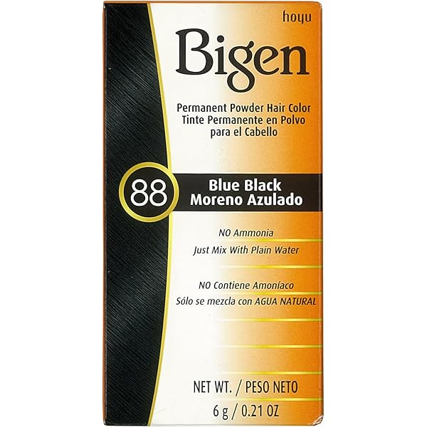 Bigen PermPowder Hair Color 88 Blue Black,