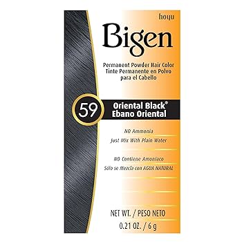 Bigen Permanent Powder Hair Color Oriental Black, 1 Ea