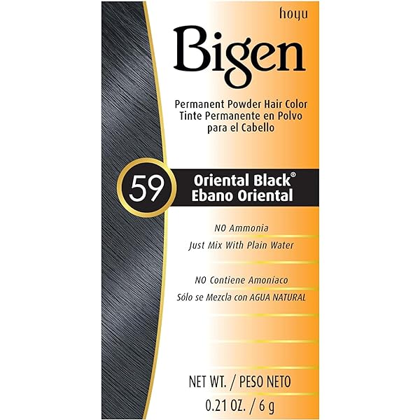 Bigen Permanent Powder Hair Color Oriental Black, 1 Ea