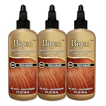 Bigen Rich Auburn Semi Permanent Hair Color, 3 Fl Oz