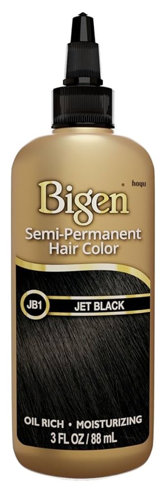 Bigen Semi-Permanent Haircolor Jet Black 3 oz,