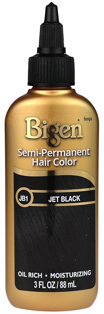Bigen Semi-Permanent Haircolor Jet Black 3 oz,