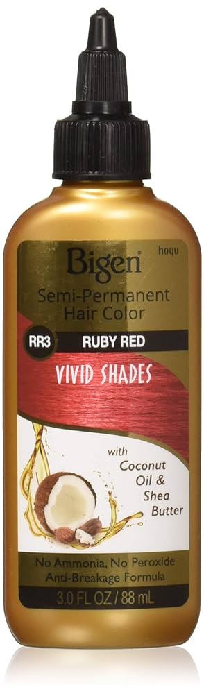 Bigen Semi Permanent Hair Color Ruby Red, 3 Fl Oz