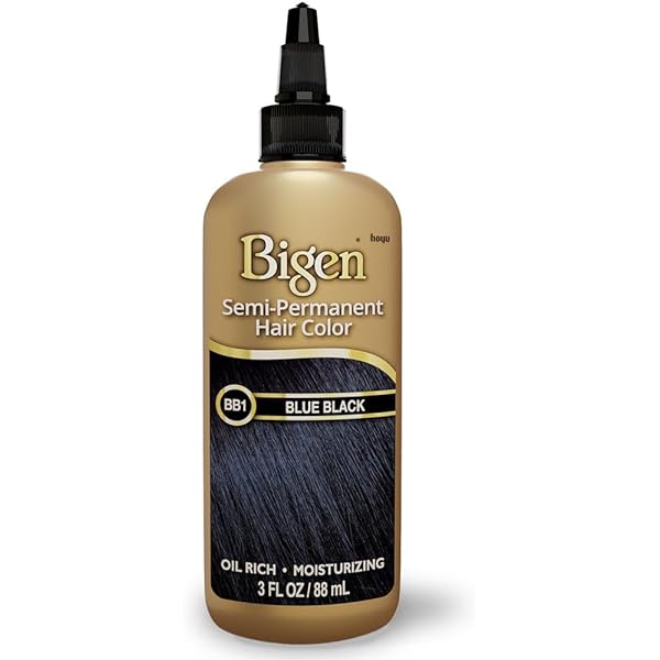 Bigen Semi Permanent Hair Color, Bluest Black 3.0 Oz