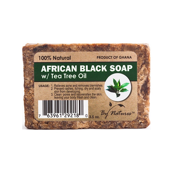 By Natures African Black Soap Tea Tree Oil, 3.5 oz