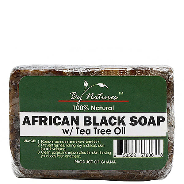 By Natures African Black Soap Tea Tree Oil, 3.5 oz