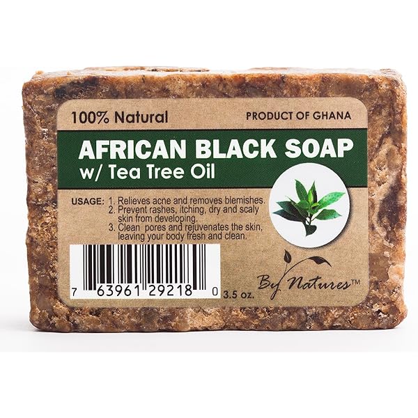 By Natures African Black Soap Tea Tree Oil, 3.5 oz