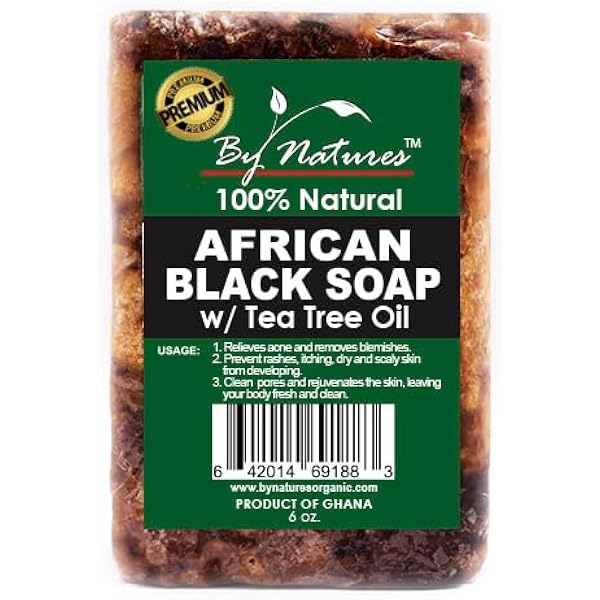 By Natures African Black Soap, Pack of 1