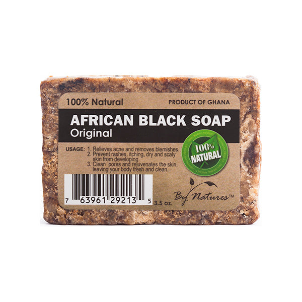 By Natures African Black Soap with Peppermint, 3.5 oz