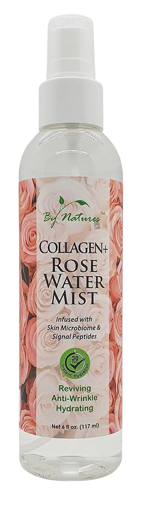 By Natures Collagen Rose Water Mist, 6 Fl Oz