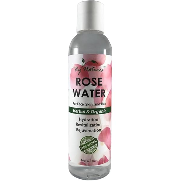 By Natures Rose Water for Face, Skin, Hair 6 Oz