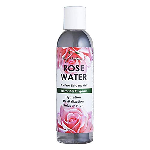 By Natures Rose Water for Face, Skin, Hair 6 Oz