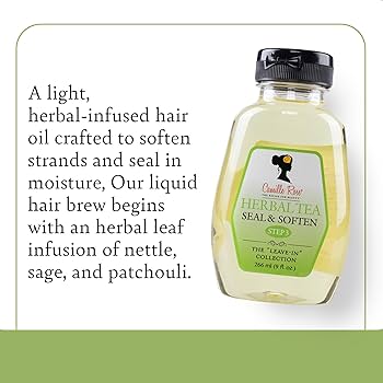 Camille Rose Herbal Tea Leave-in, Seal & Soften, 9 Oz