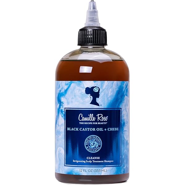 Camille Rose Scalp Treatment Shampoo Black Castor Oil & Chebe, 12 OZ