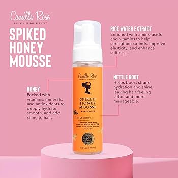 Camille Rose Spiked Honey Mousse Styler 8 Fl Oz