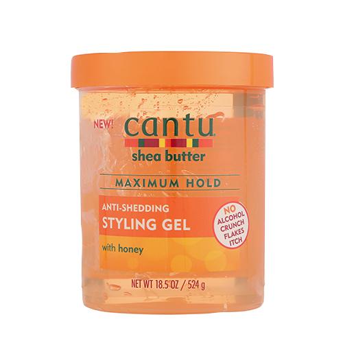 Cantu Anti-Shedding Styling Gel with Honey, 18.5 Oz