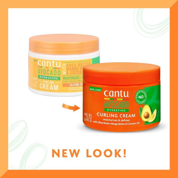 Cantu Avocado Coconut Curling Cream, 12 Oz