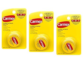 Carmex Classic Medicated Lip Balm 0.25 Oz Pack of 3