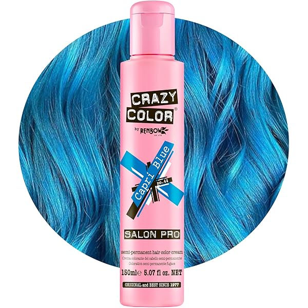 Crazy Color Salon Pro Blue Jade Semi Permanent Hair Dye 5.07 Oz