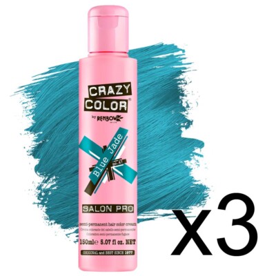 Crazy Color Salon Pro Blue Jade Semi Permanent Hair Dye 5.07 Oz
