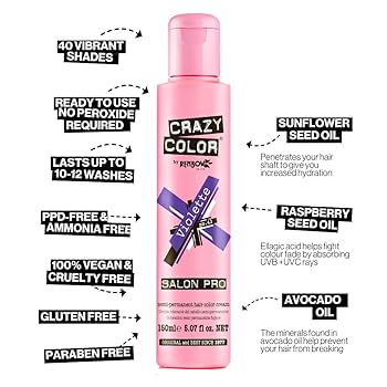 Crazy Color Semi Permanent Hair Dye - Vegan, Cruelty-Free