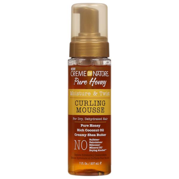 Creme Of Nature Curling Mousse, Pure Honey Moisture, 7 OZ