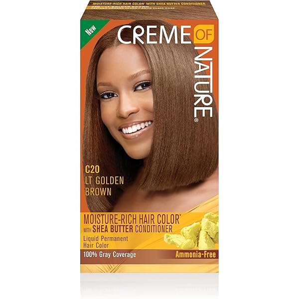 Creme Of Nature Light Golden Brown Moisture-Rich Hair Colour C20