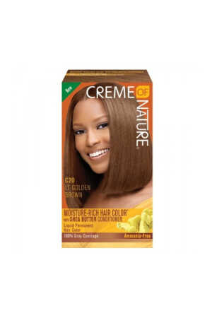 Creme Of Nature Light Golden Brown Moisture-Rich Hair Colour C20