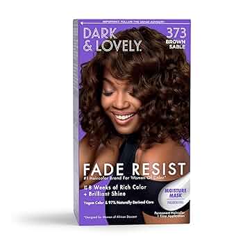 Dark And Lovely Fade Resist Hair Color 373 Brown Sable
