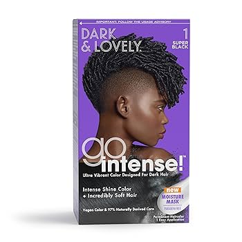 Dark And Lovely Go Intense! Super Black Permanent Hair Color