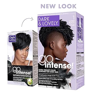 Dark And Lovely Go Intense! Super Black Permanent Hair Color