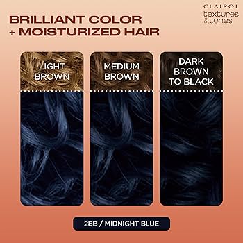 Dark And Lovely Mid-Night Blue Hair Color, Size 2