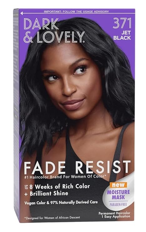 Dark Lovely Fade Resist Hair Color 371 Jet Black